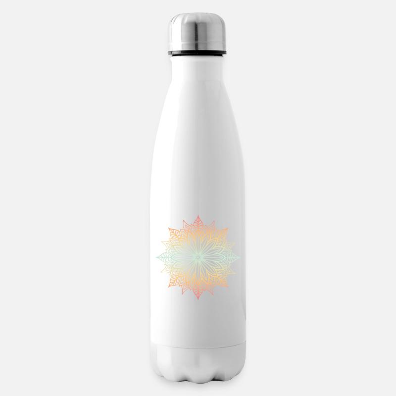 Mandala - Bouteille isotherme - blanc