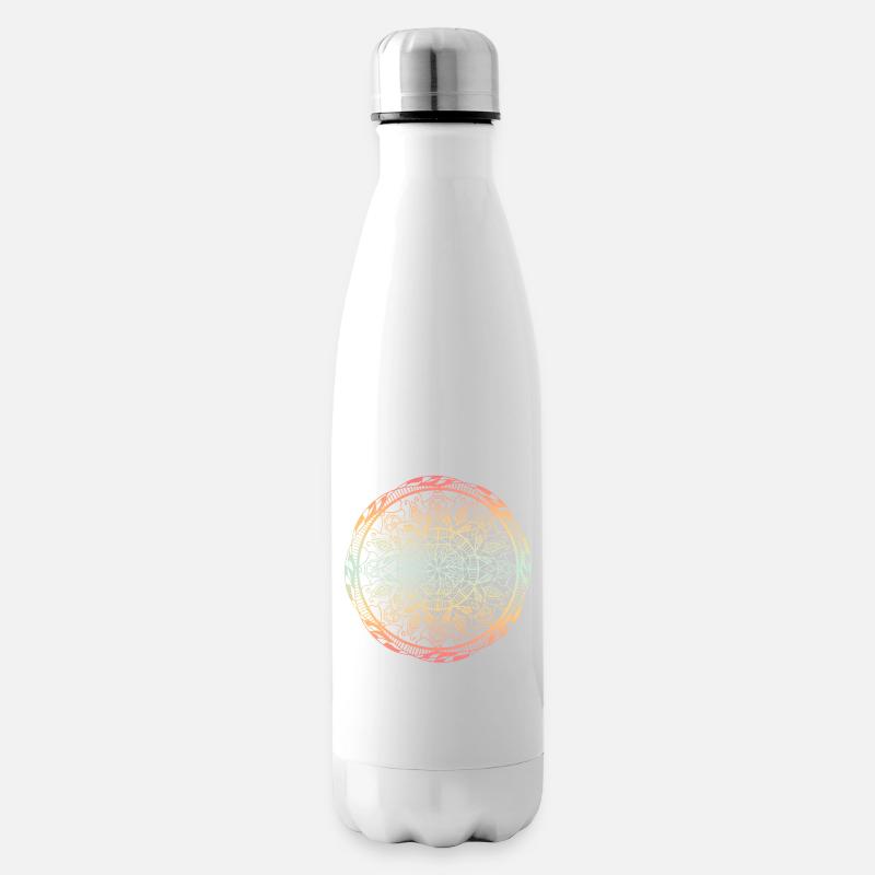 Mandala - Isolierflasche - Weiß
