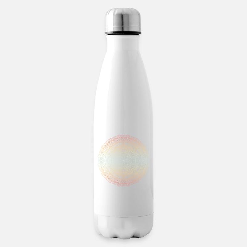 Mandala - Isolierflasche - Weiß