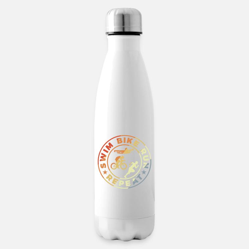 Triathlet Witziges Zitat - Isolierflasche - Weiß