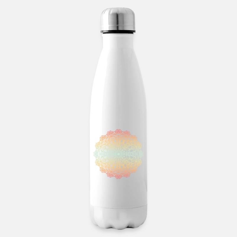 Mandala - Insulated Water Bottle - white