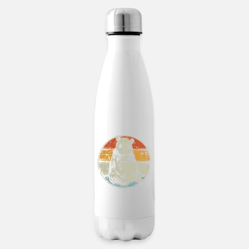 Vintage Panda - Bouteille isotherme - blanc