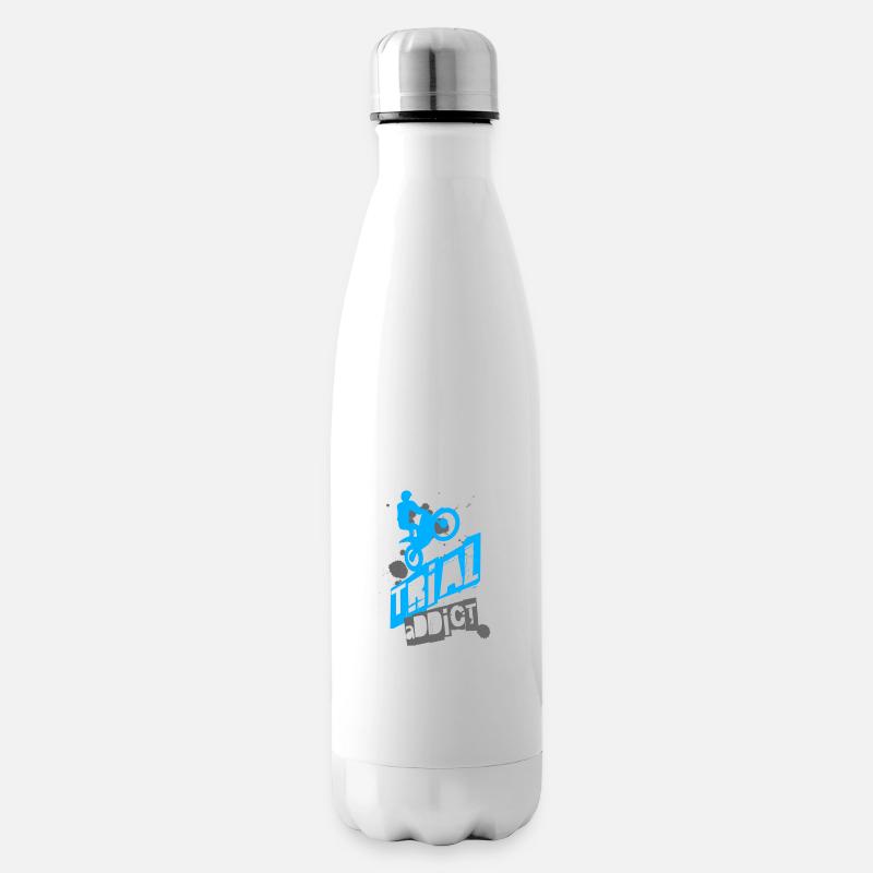 Süchtiger nach Prozessen - Isolierflasche - Weiß