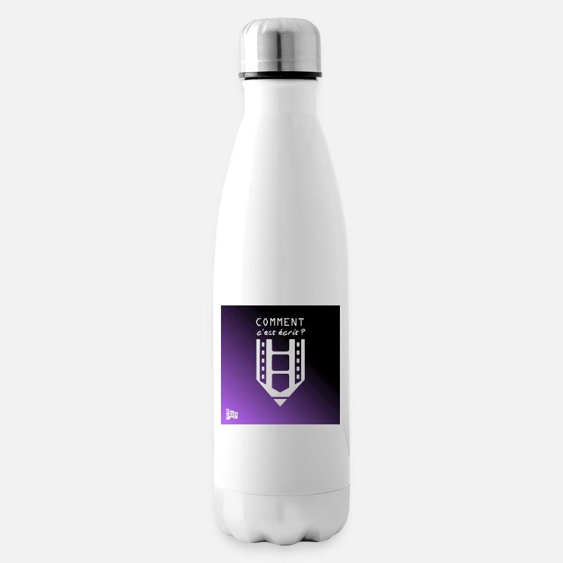 Comment c'est écrit - Rémi2D Podcast - Bouteille isotherme - blanc