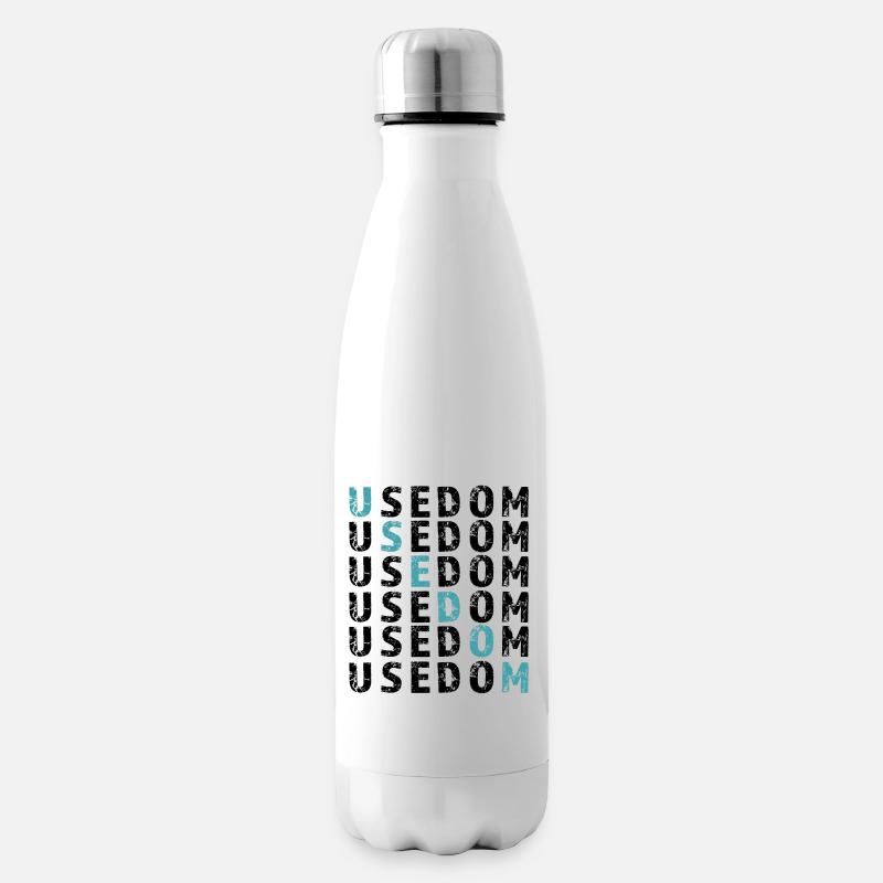 USEDOM Raster - Isolierflasche - Weiß