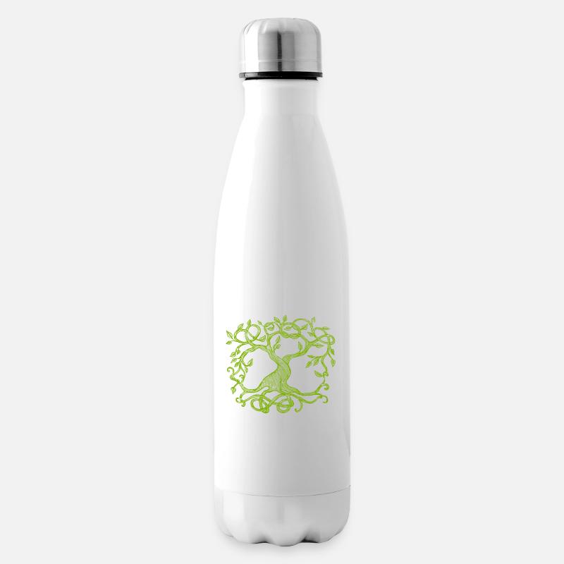 Arbre celtique, vert - Bouteille isotherme - blanc