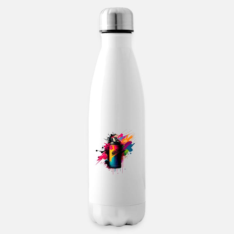 Graffiti - Isolierflasche - Weiß