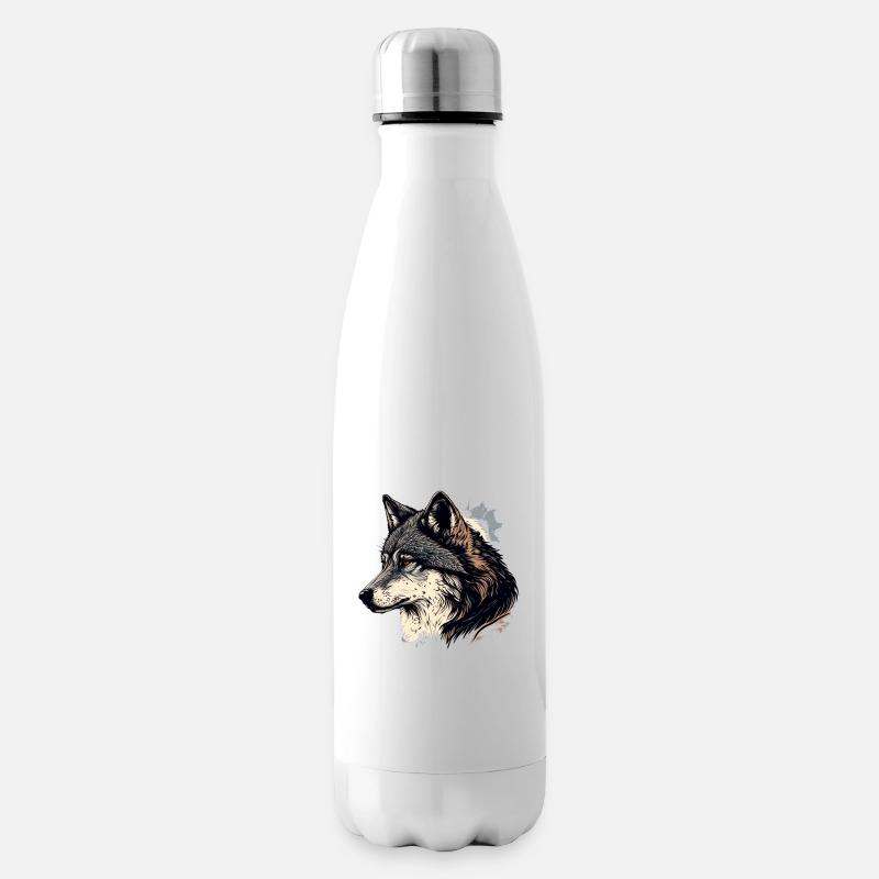 Loup - Bouteille isotherme - blanc