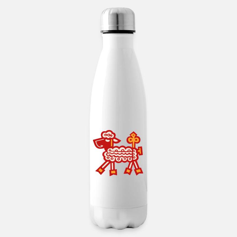 Lamm - Isolierflasche - Weiß