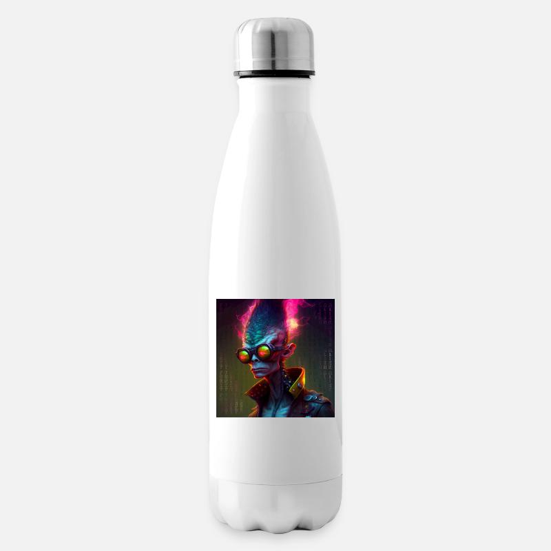Funky alien 01 - Bouteille isotherme - blanc
