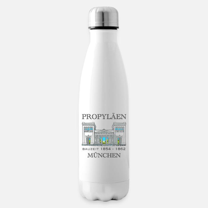München Propyläen, Bayern - Isolierflasche - Weiß
