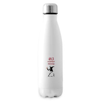 Réchauffement démocratique - Bouteille isotherme - blanc - Droite