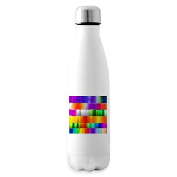 Mischung aus verrückten horizontalen Farben Farben - Isolierflasche - Weiß - Rechts