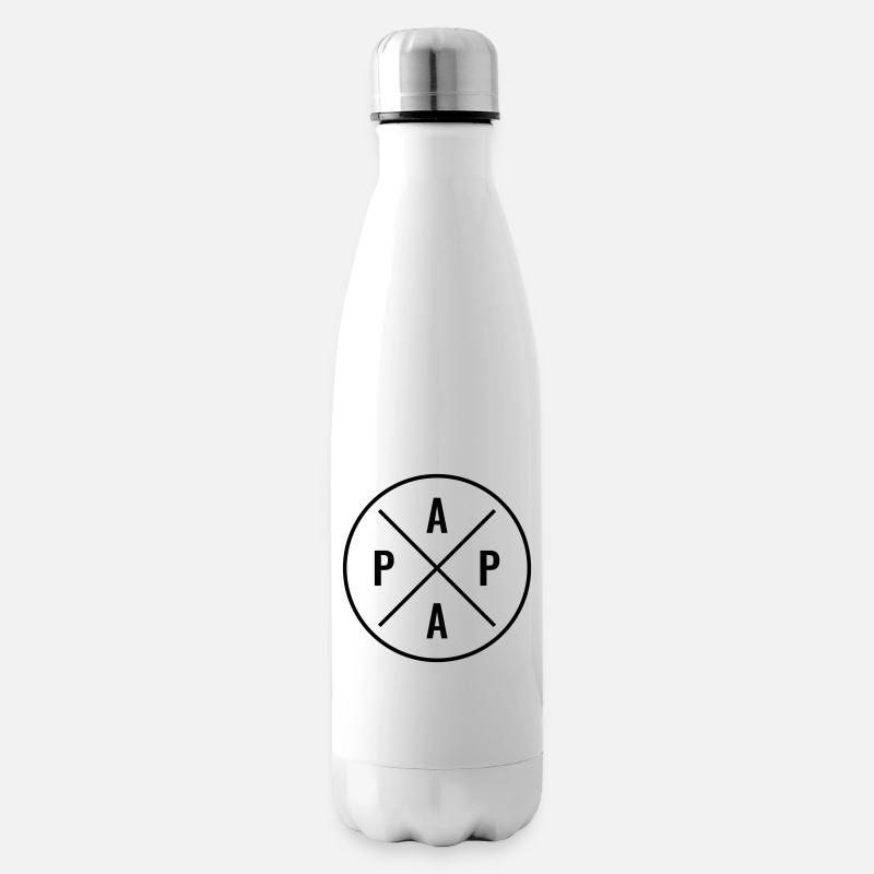 Papa - Isolierflasche - Weiß