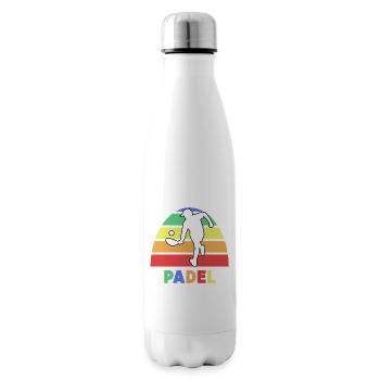Padelspiel Padel-Tennis Spieler Spruch Training - Isolierflasche - Weiß - Rechts