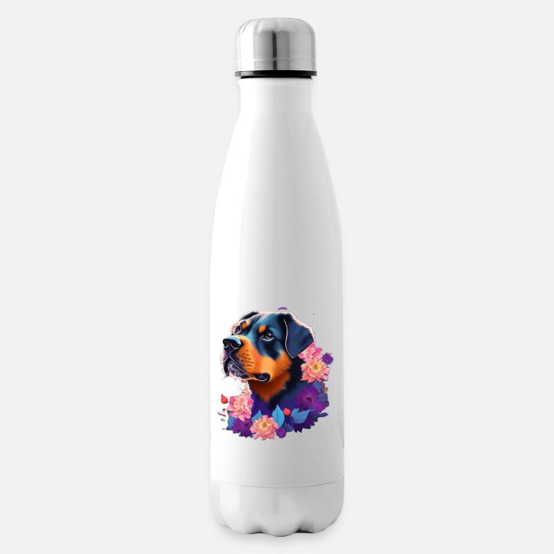 Rottweiler - Bouteille isotherme - blanc