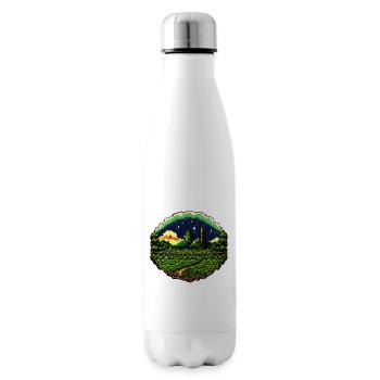 Pixelated field - Insulated Water Bottle - white - Right