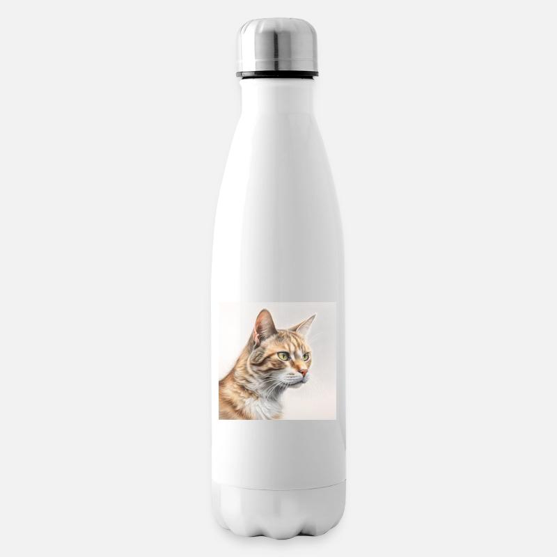 Chat - Bouteille isotherme - blanc