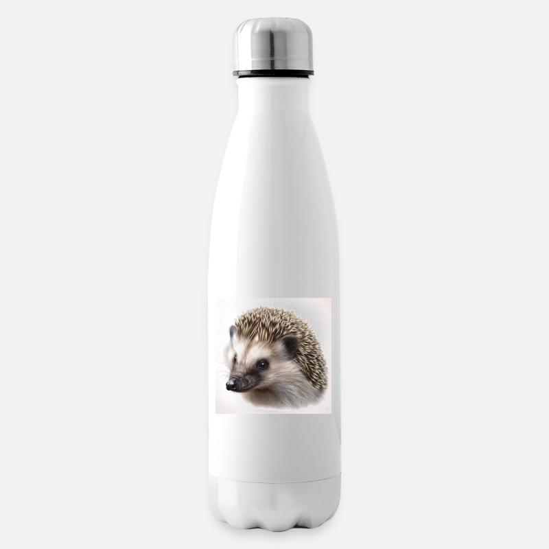 Igel - Isolierflasche - Weiß
