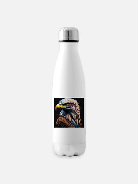 Adler - Isolierflasche - Weiß
