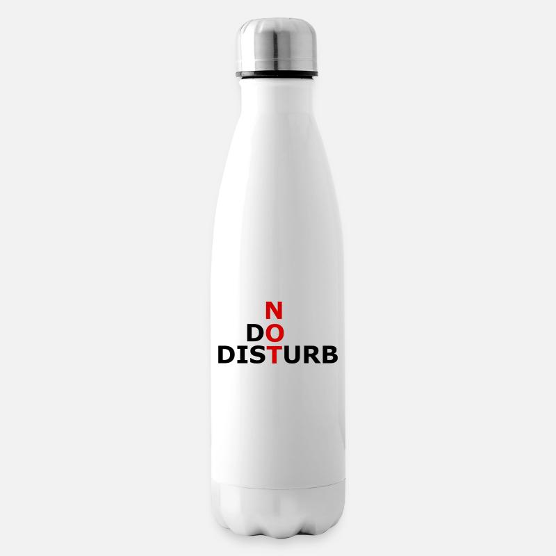 Message : Ne pas déranger - Bouteille isotherme - blanc