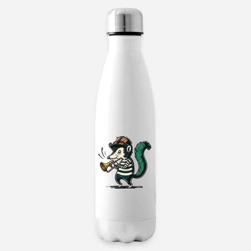 Stinktier-Trompeter - Isolierflasche - Weiß
