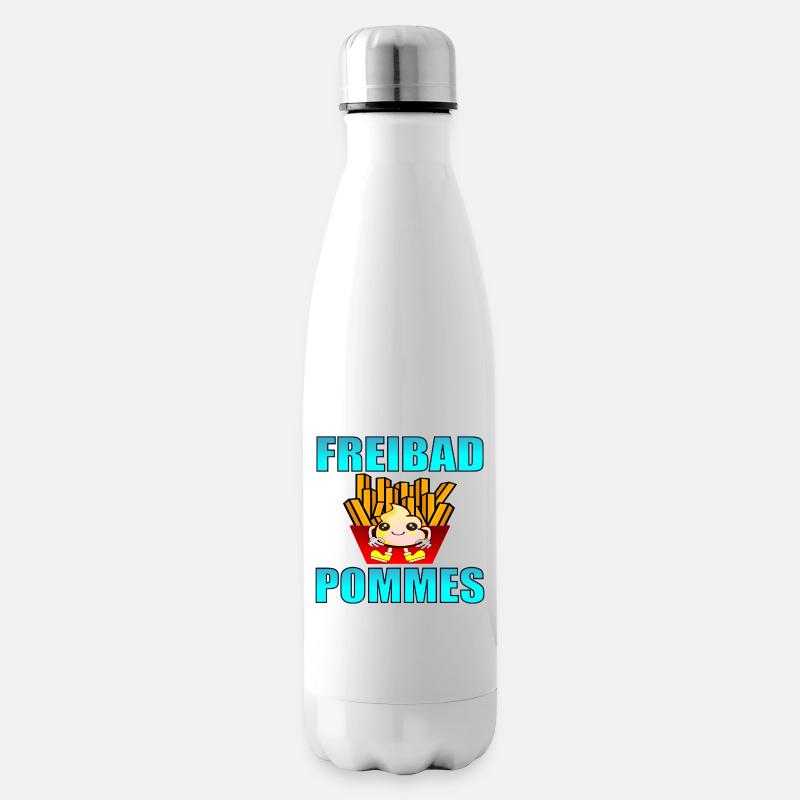 FREIBAD POMMES FRITTEN SOMMER - Isolierflasche - Weiß