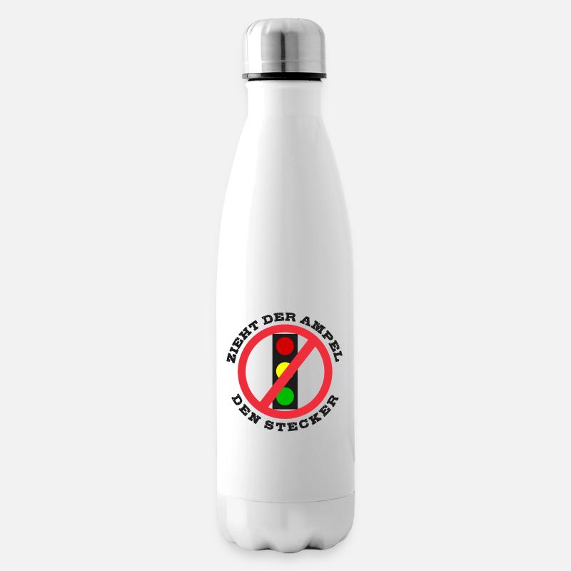 Zieht der Ampel den Stecker - Isolierflasche - Weiß