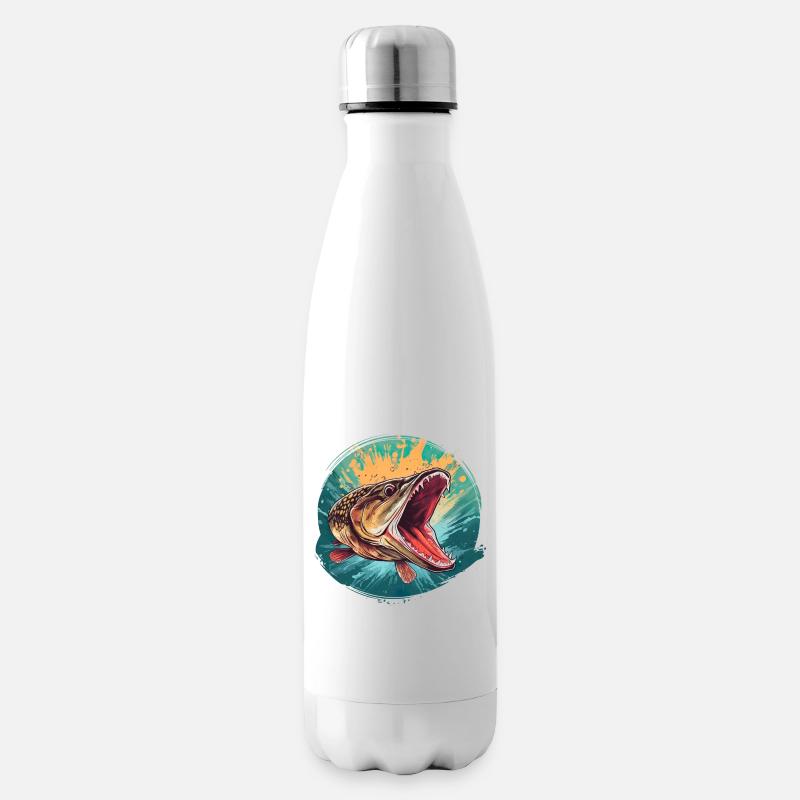 Hecht - Isolierflasche - Weiß