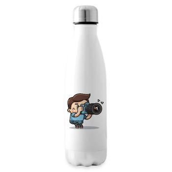 Photograph - Isolierflasche - Weiß - Rechts