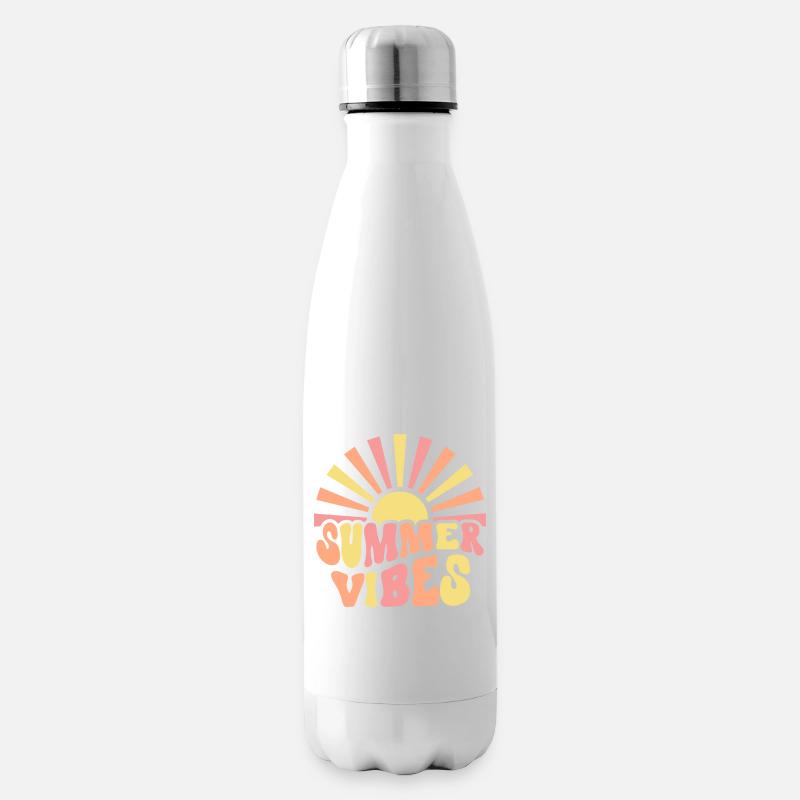 Summer Vibes - Isolierflasche - Weiß