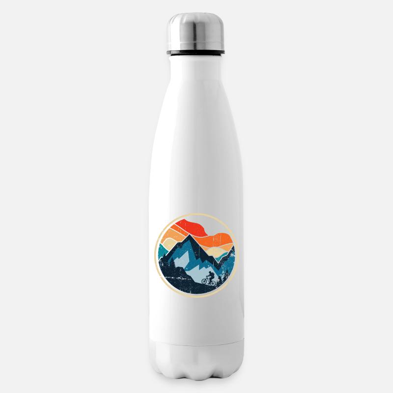 Sunset Ridge MTB-Abzeichen - Isolierflasche - Weiß