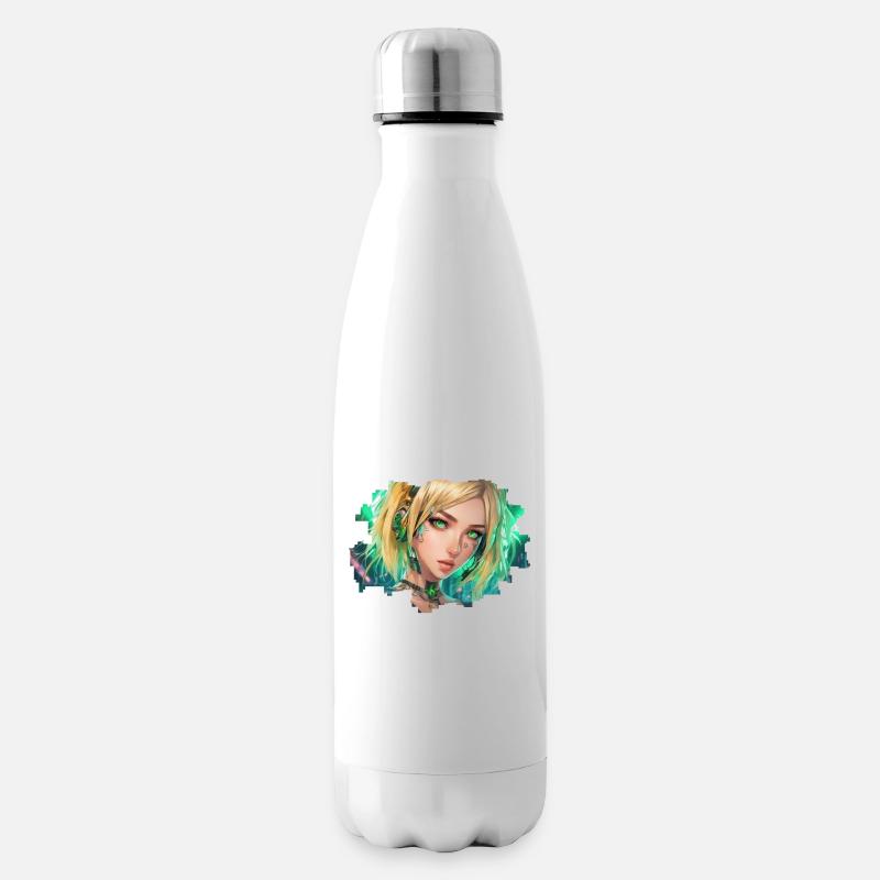 Nova Cipher - Insulated Water Bottle - white