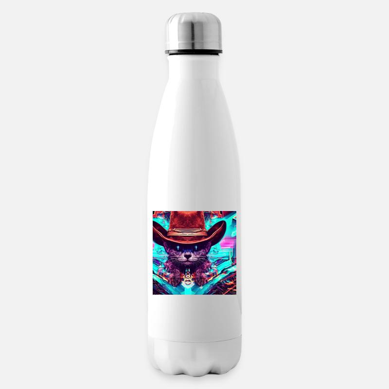 SpaceCat - Isolierflasche - Weiß