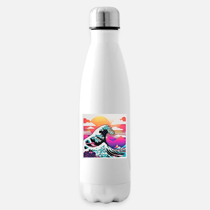 Rétro Sea Wave - Bouteille isotherme - blanc