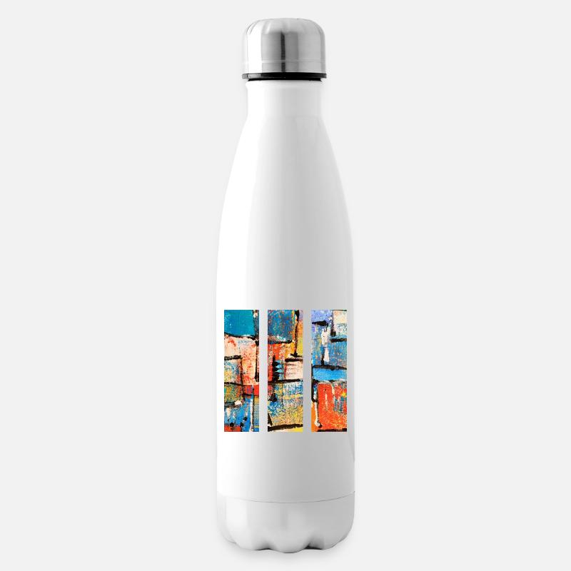 Design abstrait d’art urbain - Bouteille isotherme - blanc