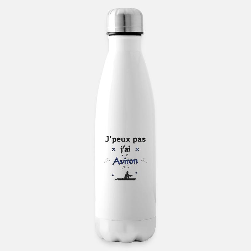 J'peux pas j'ai Aviron - Bouteille isotherme - blanc