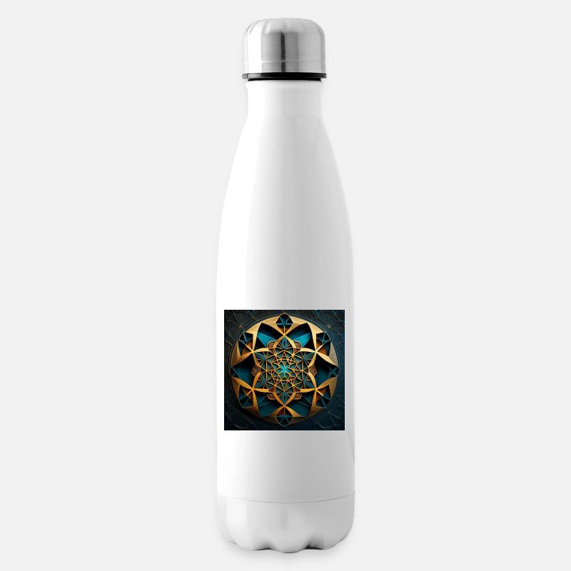 Géométrie sacrée - Bouteille isotherme - blanc