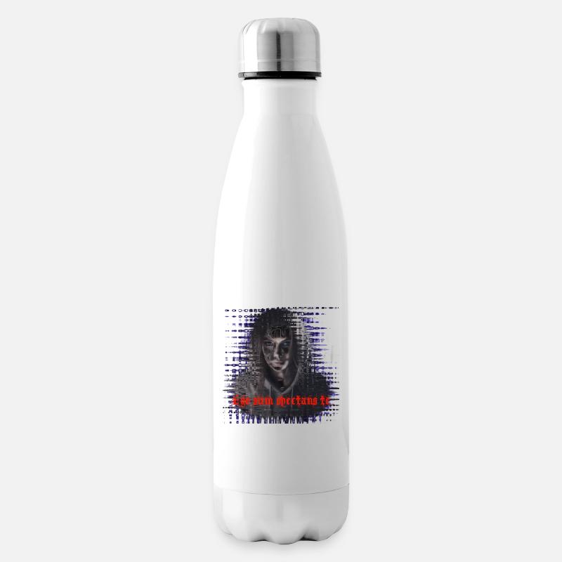Ego sum spectans te-Ich sehe dich an - Isolierflasche - Weiß