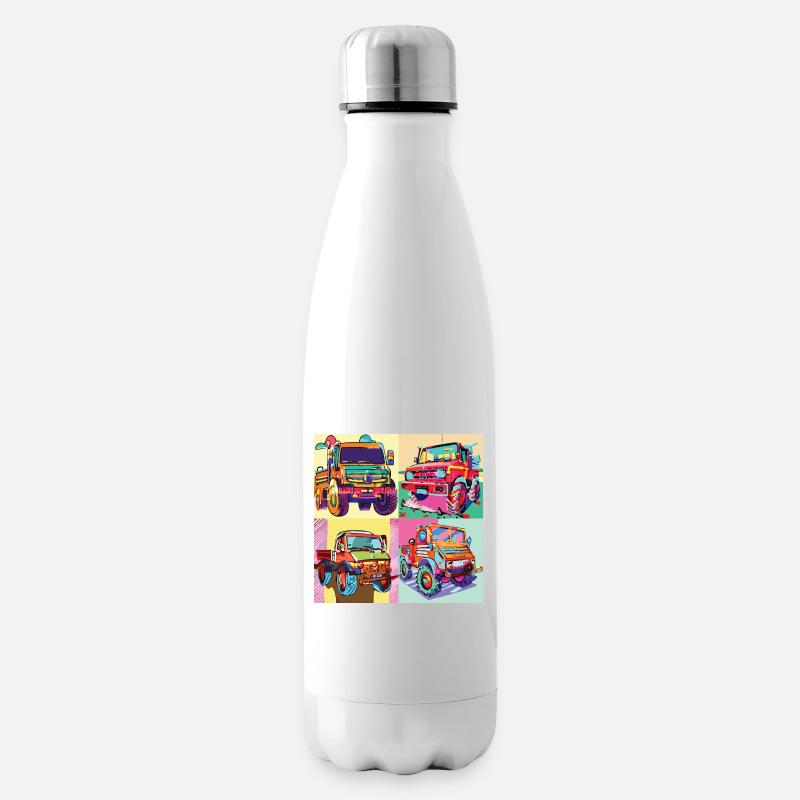 Unimog - Evolution - Warhol - Universal Motorgerät - Isolierflasche - Weiß