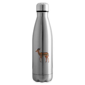 Impala Buntes Aquarell Cartoon Kawaii Tier - Isolierflasche - Lightsilver - Rechts