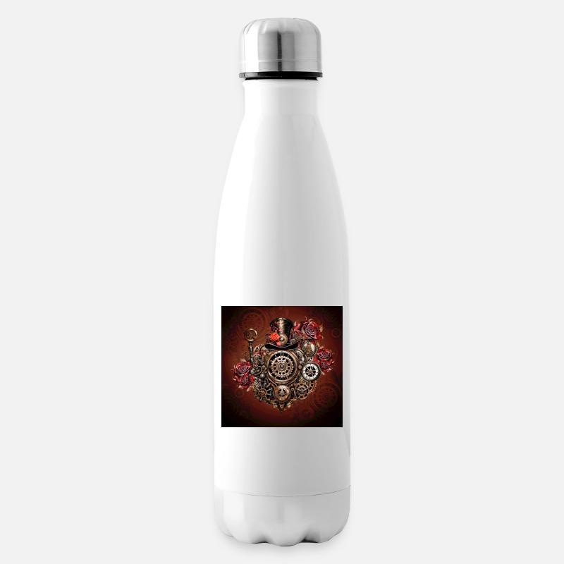 Wunderbares Steampunk-Design - Isolierflasche - Weiß