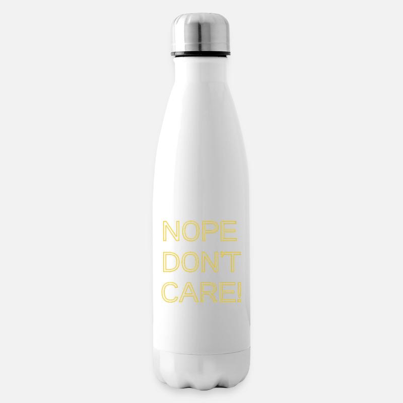 Nope don't care - Bouteille isotherme - blanc