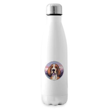 Lettische Hunderasse Cartoon Kawaii Aquarell - Isolierflasche - Weiß - Rechts