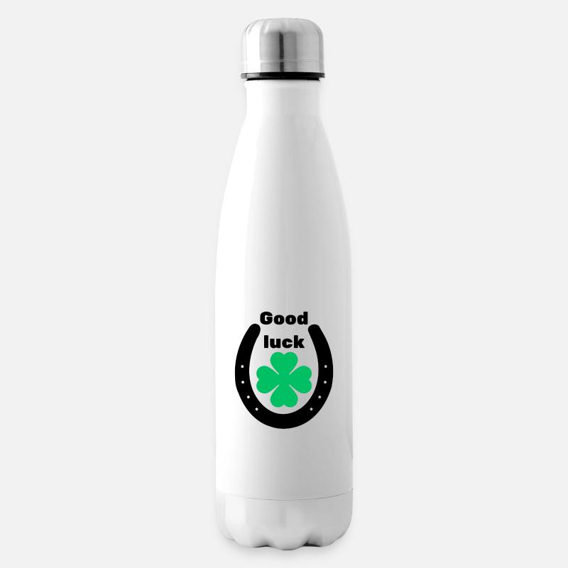 Viel Glück - Isolierflasche - Weiß