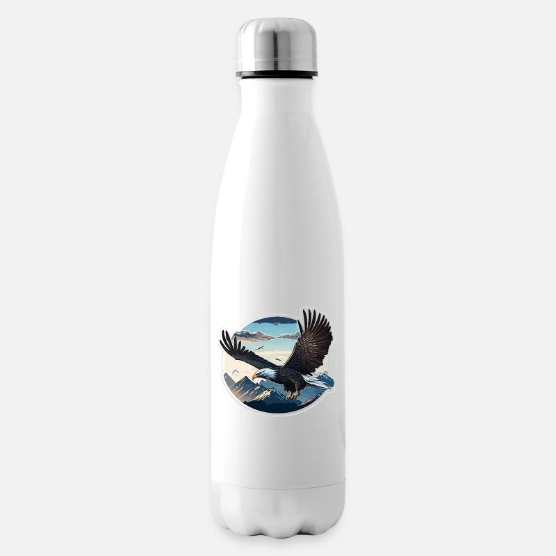 Majestätischer Adler - Isolierflasche - Weiß