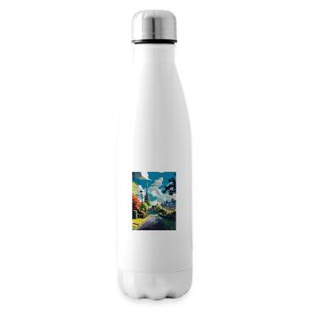 Stow On The Wold England Vintage Travel Poster WPA - Insulated Water Bottle - white - Right