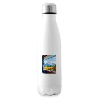 Orient Express Europa Deko Vintage Reiseposter - Isolierflasche - Weiß - Rechts