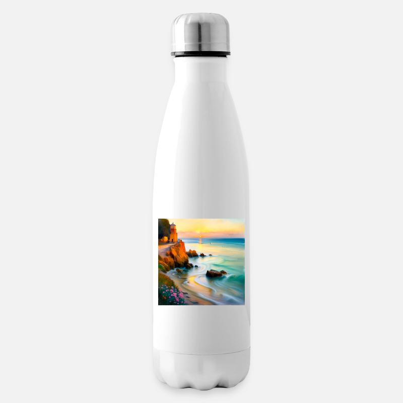 Bucht des Impressionismus - Isolierflasche - Weiß