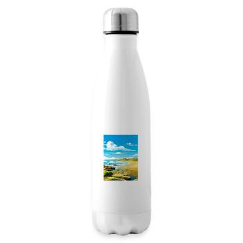 Porthcawl Cornwall Vintage Reiseposter Souvenir - Isolierflasche - Weiß - Rechts